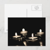 kaarsen briefkaart (Voorkant / Achterkant)