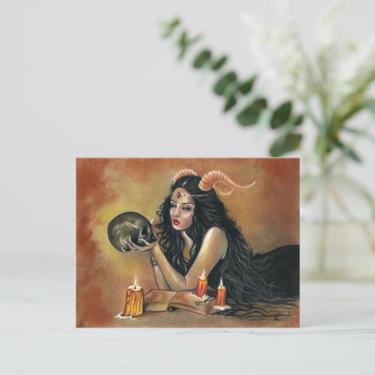 Kaarsen briefkaart van de zeekaarten (Staand voorkant)