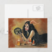 Kaarsen briefkaart van de zeekaarten (Voorkant / Achterkant)