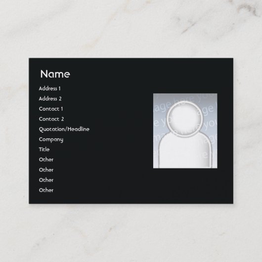 Kaarsen - Chubby Visitekaartje (Voorkant)