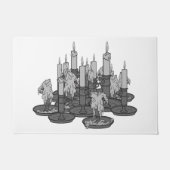 kaarsen deurmat (Voorkant)