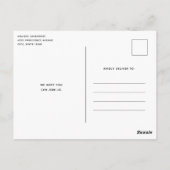 Kaarsen en bloemboeket kerstfeest briefkaart (Achterkant)