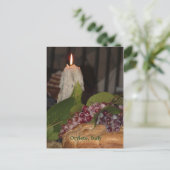 Kaarsen en druiven Orvieto Italy Keepomwille Trave Briefkaart (Staand voorkant)
