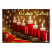 Kaarsen en kerstwensen (Voorkant Horizontaal)