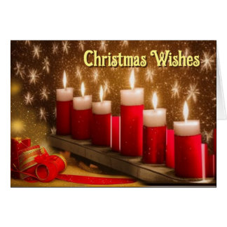 Kaarsen en kerstwensen