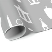 Kaarsen en lampjes Smokey Grey Cadeaupapier (Rol Hoek)