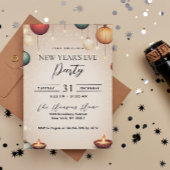 Kaarsen en Ornamenten beige oudejaarsfeest Kaart