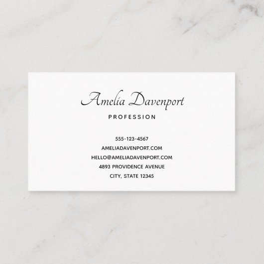 Kaarsen en Poinsettia Boeket Kerstmis Visitekaartje (Achterkant)