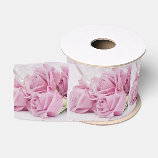 Kaarsen en Rozen Grosgrain Lint (Spoel)