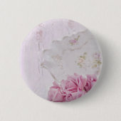 Kaarsen en Rozen Ronde Button 5,7 Cm (Voorkant)