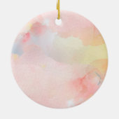 Kaarsen en waterverf-mazelen keramisch ornament (Achterkant)