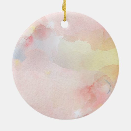 Kaarsen en waterverf-mazelen keramisch ornament (Achterkant)