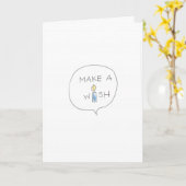 kaarsen en wensen kaart (Gele Bloem)