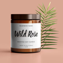 Kaarsen Etiket in rechthoekige Stickers