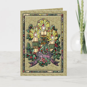 kaarsen feestdagen kaart