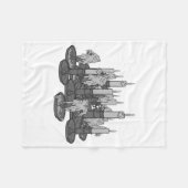 kaarsen fleece deken (Voorkant (Horizontaal))