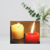 Kaarsen Foto Briefkaart - Flames (Staand voorkant)