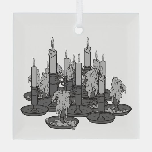 kaarsen glas ornament (Achterkant)