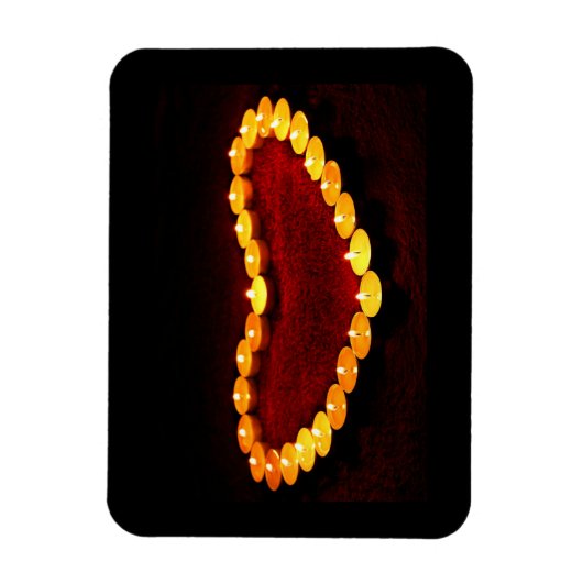 Kaarsen, hartvormig magneet (Verticaal)