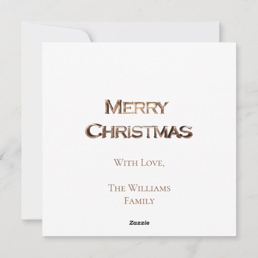 Kaarsen Holly Modern Black en Gold Kerstmis Feestdagenkaart (Achterkant)