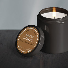 Kaarsen | Jam | Ontwerpstickers voor honingetikett Ronde Sticker