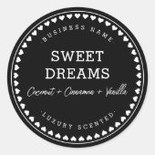 Kaarsen | Jam | Ontwerpstickers voor honingetikett Ronde Sticker (Voorkant)