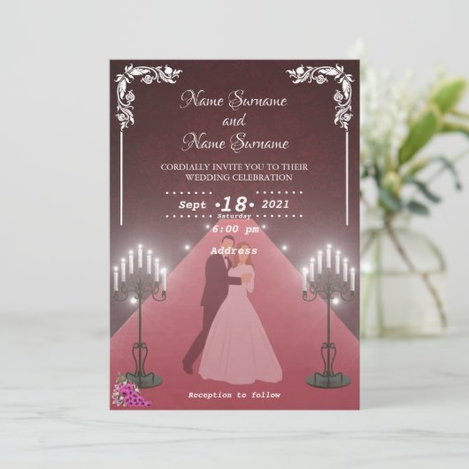 kaarsen kaart (Staand voorkant)