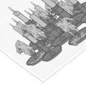 kaarsen korte tafelloper (Hoek)