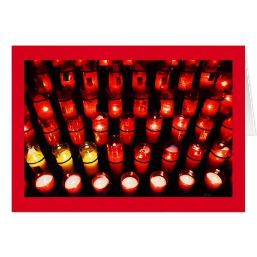 Kaarsen lichten de wereldkunstkaart op (Voorkant Horizontaal)