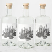 kaarsen likeurfles etiket (Flessen)