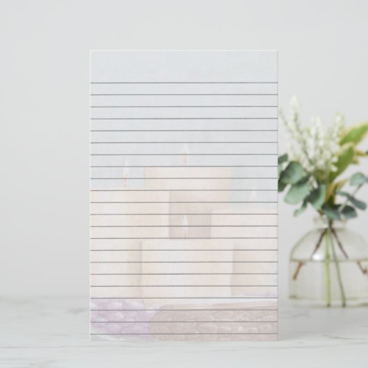 Kaarsen met ingeblazen papier (Staand voorkant)