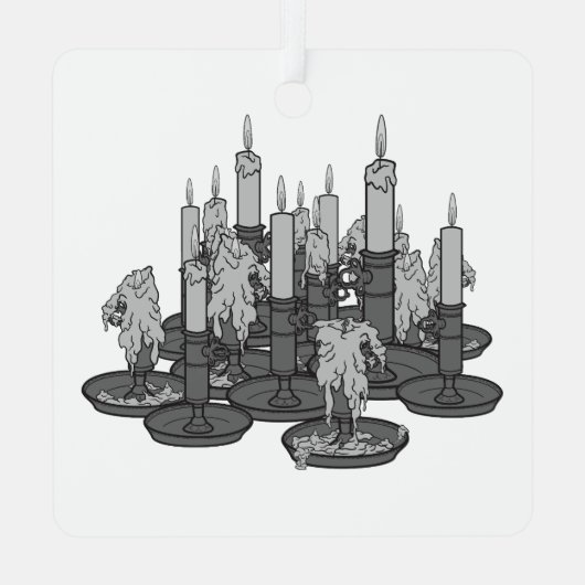 kaarsen metalen ornament (Achterkant)