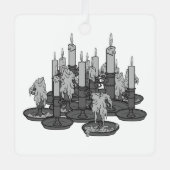 kaarsen metalen ornament (Voorkant)