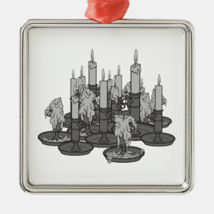 kaarsen metalen ornament