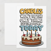 Kaarsen Op De Taart Zijn Niet Het Enige Dat Kaart (Voorkant / Achterkant)