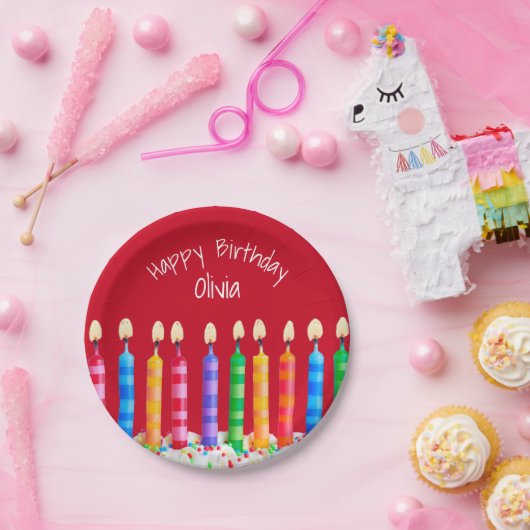 Kaarsen op zondag op rood met Bord op papier (Feest)