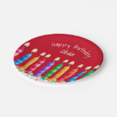 Kaarsen op zondag op rood met Bord op papier (Gekanteld)