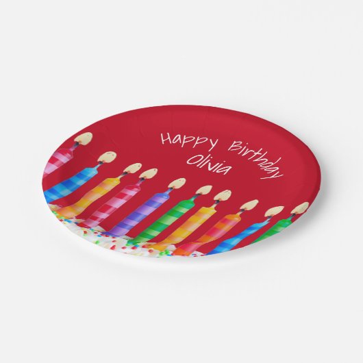 Kaarsen op zondag op rood met Bord op papier (Gekanteld)