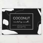 Kaarsen Productlabel Abstract ontwerp Voedselcontainer Etiket (Enkel label)