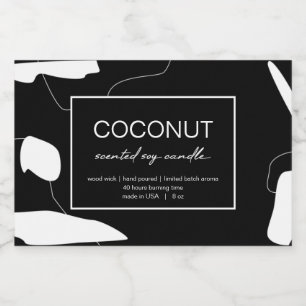 Kaarsen Productlabel Abstract ontwerp Voedselcontainer Etiket