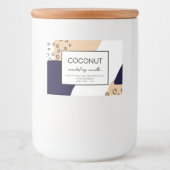 Kaarsen Productlabel Abstract ontwerp Voedselcontainer Etiket (Voorkant)