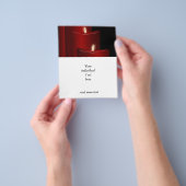 kaarsen, rood flyer (Hand)