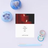 kaarsen, rood flyer (Enkel)