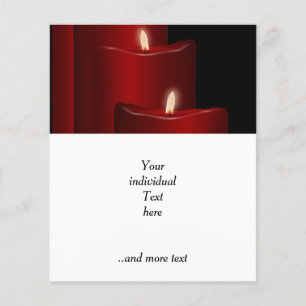 kaarsen, rood flyer
