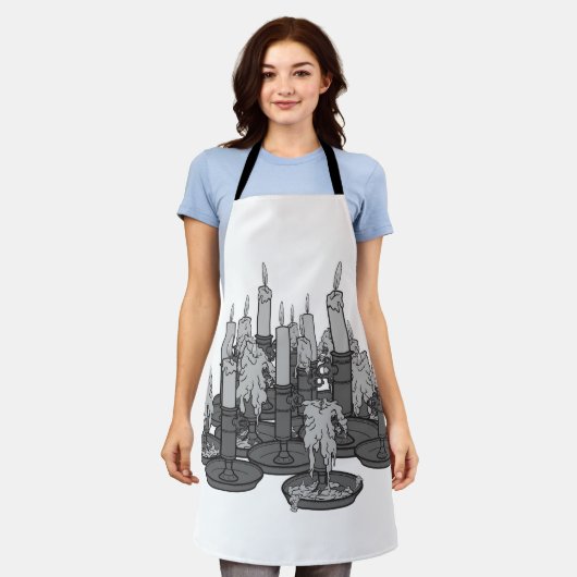 kaarsen schort (Gedragen)