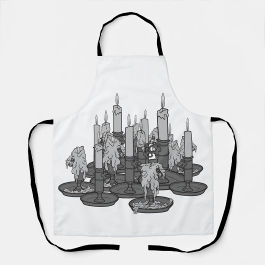 kaarsen schort (Voorkant)