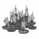 Kaarsen Staand Fotobeeldje<br><div class="desc">Originele kunst door Thedustyphoenix.com</div>