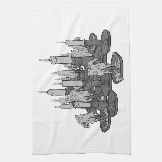 kaarsen theedoek (Verticaal)