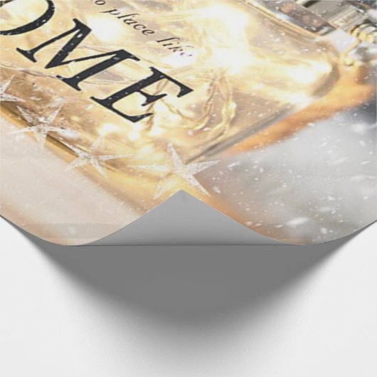 Kaarsen, thuiskerstfeestdag cadeaupapier (Hoek)