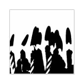 Kaarsen Tote Rubber Stempel (Afrduk)